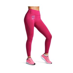 Peloton Move Mission Tulip Hem Leggings Fuchsia Pink Workout Athletic Large